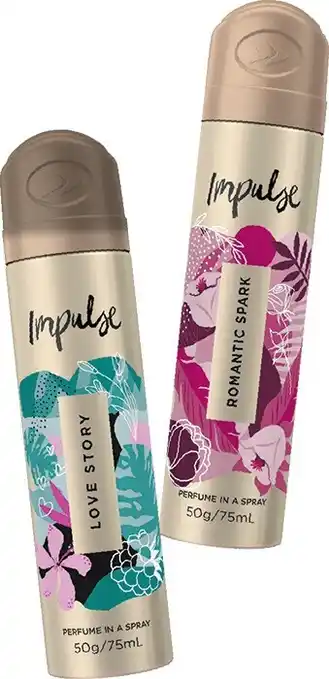 IGA Impulse Body Spray 50-57g Selected Varieties offer