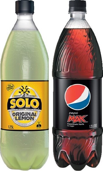 IGA Pepsi or Solo 1.25 Litre Selected Varieties offer
