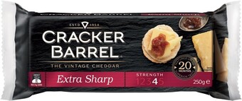 IGA Cracker Barrel Extra Sharp Cheese 250g offer