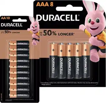 IGA Duracell Coppertop AA 10 Pack or AAA 8 Pack Batteries offer