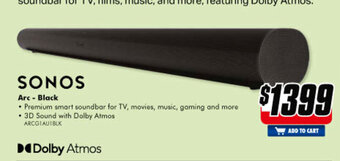The Good Guys SONOS Arc - Black offer