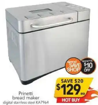 Prinette Bread Maker KA7964
