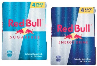 Coles Red Bull Energy Drink 4x250mL offer