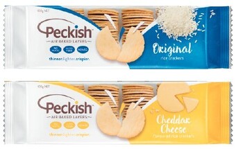 Coles Peckish White Rice Crackers 100g offer