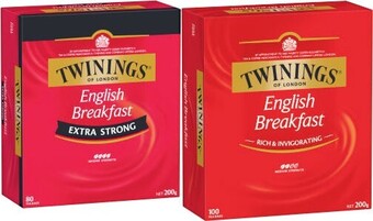 Coles Twinings Tea Bags 80 Pack-100 Pack offer