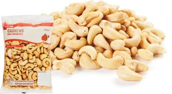 Coles Coles Dry Roasted, Natural or Roasted & Salted Cashews 400g Pack offer