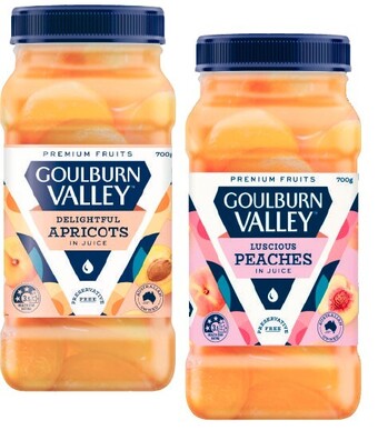 Coles Goulburn Valley Fruit in Juice 700g offer