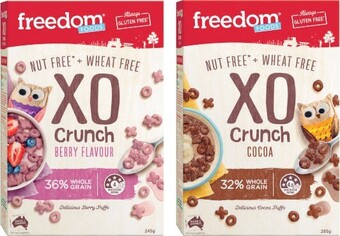 Coles Freedom Foods XO Crunch 245g-285g offer