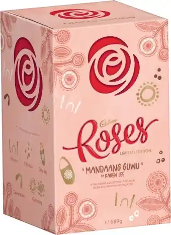 Coles Cadbury Roses Carton 689g offer