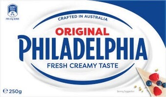 Coles Philadelphia Cream Cheese Block or Tub 250g offer