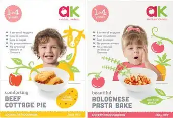Coles Annabel Karmel Frozen Meals 200g offer