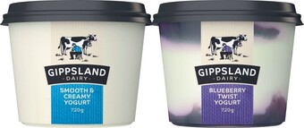 Coles Gippsland Twist Yogurt 720g offer