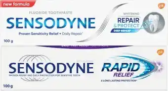 Sensodyne Rapid Relief or Repair & Protect Toothpaste 100g^