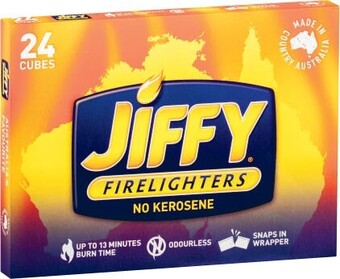 Coles Jiffy Firelighters 24 Pack offer