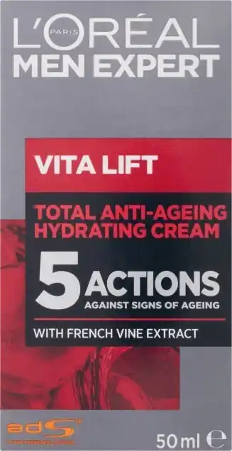 Coles L’Oréal Men Expert Vita Lift Anti-Ageing Moisturiser 50mL offer