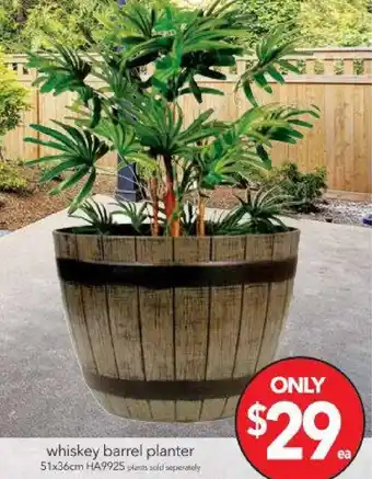 Cheap as Chips Whiskey Barrel Planter HA9925 offer