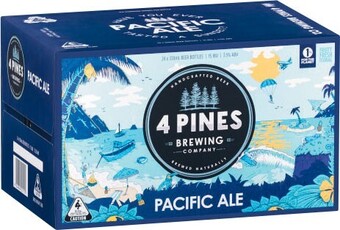 Coles 4 Pines Brewing Pacific Ale Bottles 24x330mL offer