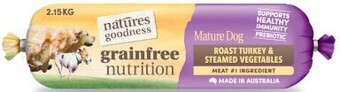 Coles Natures Goodness Dog Roll Dog Food 2.15kg offer