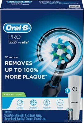 Coles Oral B Pro 800 Cross Action Electric Toothbrush 1 Pack offer