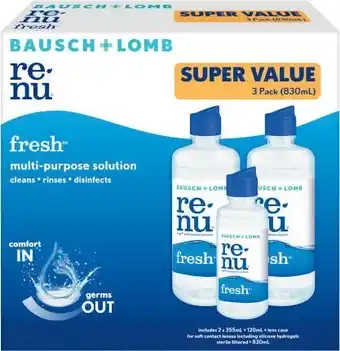 Renu Value Pack 830mL