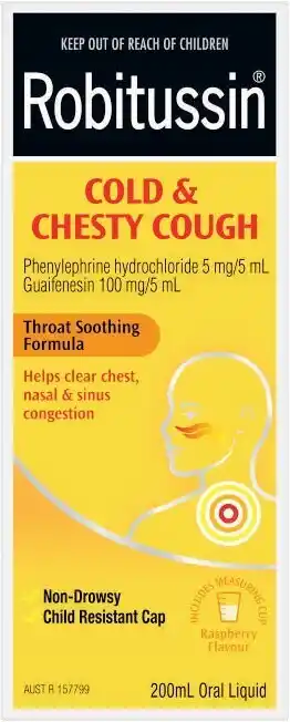 Coles Robitussin Cold & Chesty Cough 200mL offer