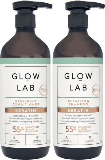 Coles Glow Lab Shampoo or Conditioner 600mL offer