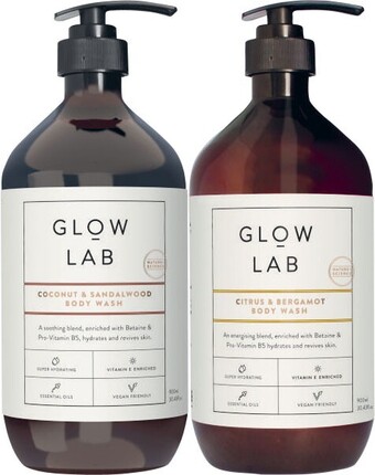 Coles Glow Lab Body Wash 900mL offer