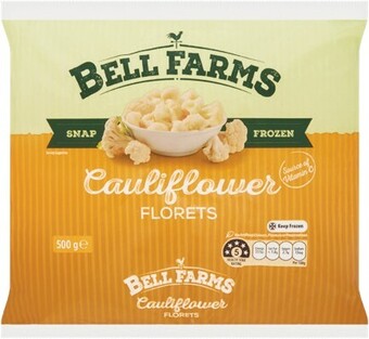 Woolworths Bell Farms Cauliflower Florets 500g - From the Freezer offer