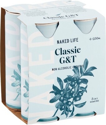 Woolworths Naked Life Mixers 4 x 250ml offer