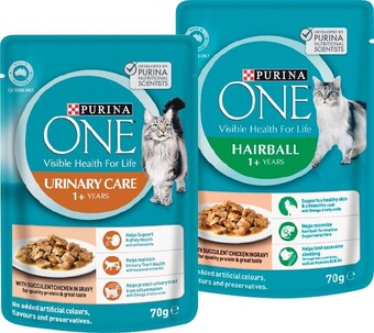 Woolworths Purina One Wet Cat Food 70g offer