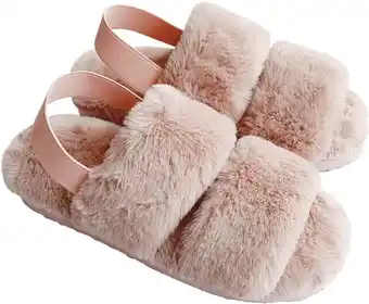 Woolworths Inspire Faux Fur Tapes Slipper offer