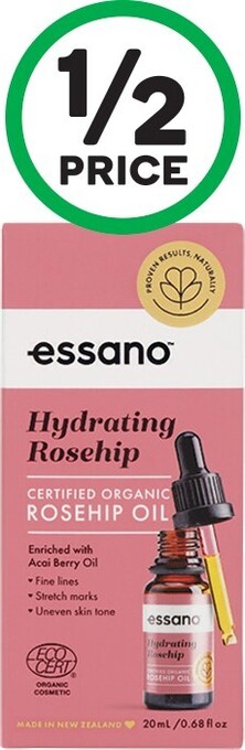 Woolworths Essano Rosehip Oil Certified Organic 20ml offer