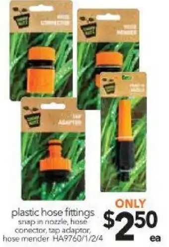 Cheap as Chips Plastic Hose Fittings HA9760/1/2/4 offer