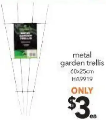 Cheap as Chips Metal Garden Trellis HA9919 offer