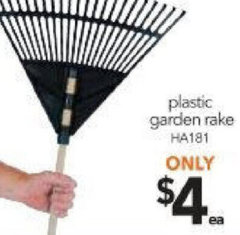 Cheap as Chips Plastic Garden Rake HA181 offer