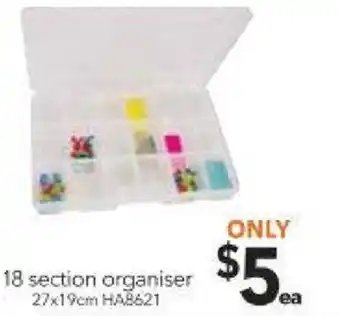 Cheap as Chips 18 Section Organiser HA8621 offer