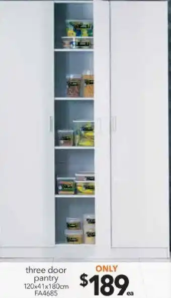 Cheap as Chips Three Door Pantry FA4685 offer