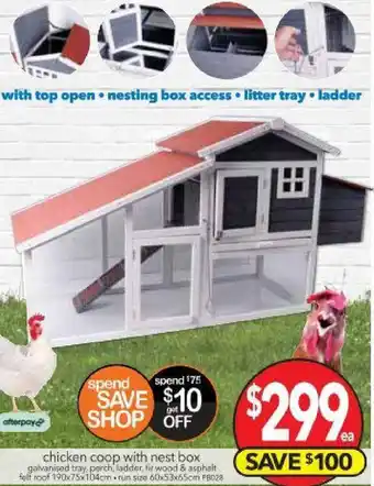 Chicken Coop With Nest Box PB028