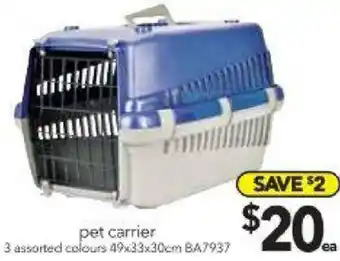 Cheap as Chips Pet Carrier BA7937 offer