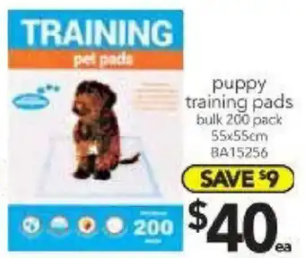 Cheap as Chips Puppy Training Pads BA15256 offer
