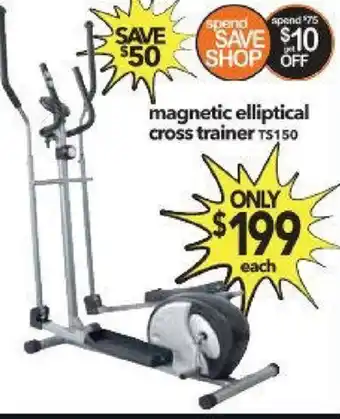 Cheap as Chips Magnetic Elliptical Cross Trainer TS150 offer