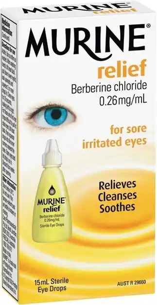 IGA Murine Relief or Tears Eye Drops-relief 15mL** offer