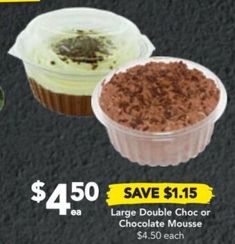 Drakes Large Double Choc or Chocolate Mousse offer