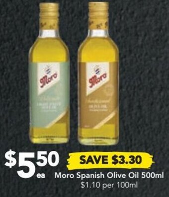 Moro Spanish Olive Oil 500ml