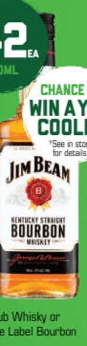 The Bottle O Jim Beam White Label Bourbon 700mL offer