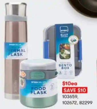 BIG W Smash Blue Thermal Flask/Food Flask/Bento Box offer