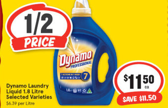 IGA Dynamo laundry liquid 1.8 litre offer