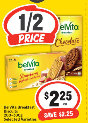 IGA Belvita breakfast biscuits 200-300g offer