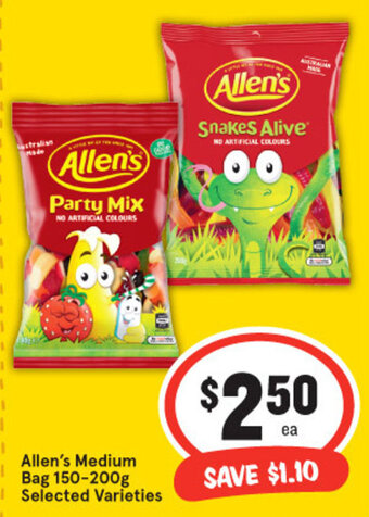 IGA Allen's medium bag 150-200g offer