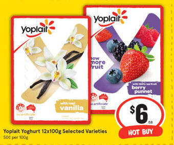 IGA Yoplait yoghurt 12x100g offer
